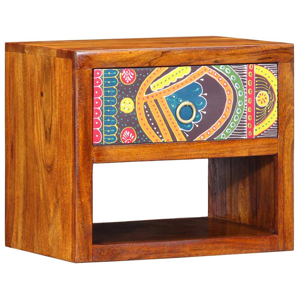 Nachttisch 2 stk. Braun 40 x 35 x 35 cm Massivholz Akazie