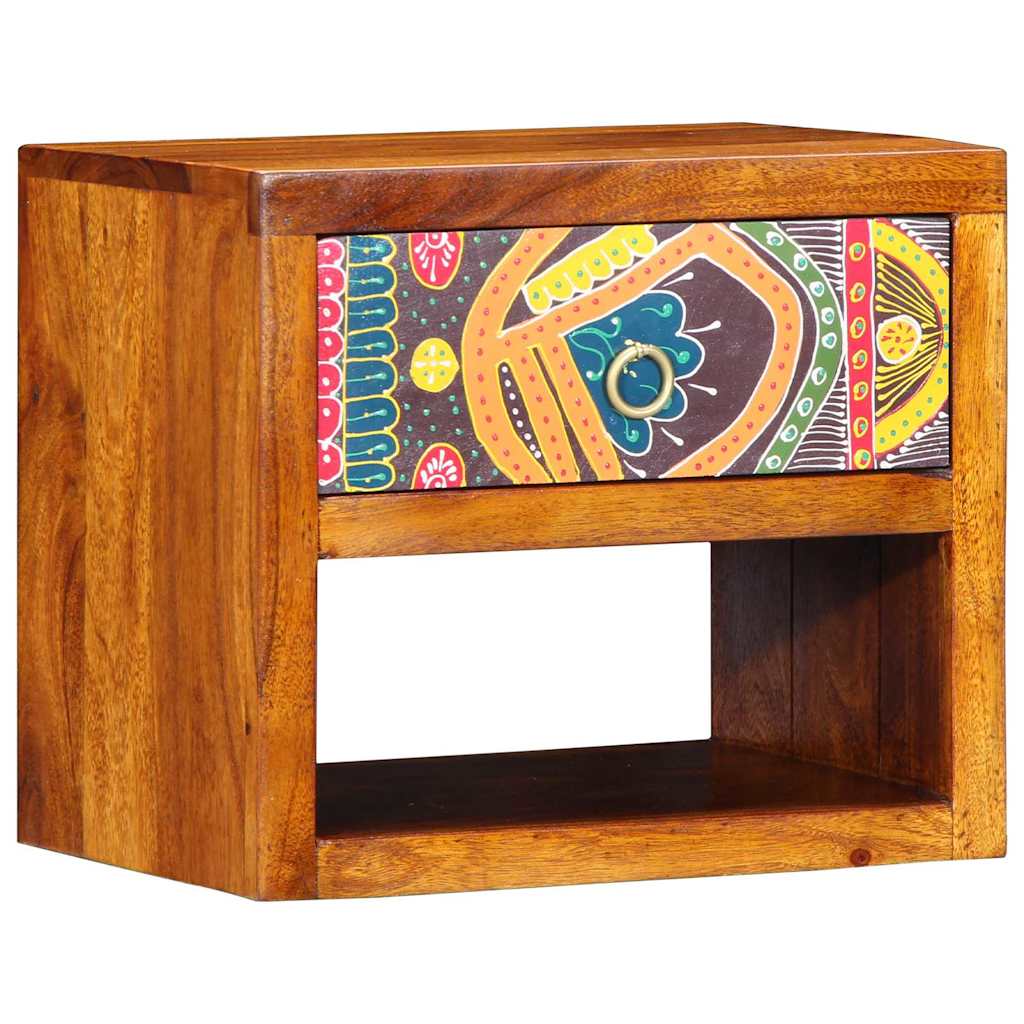 Nachttisch 2 stk. Braun 40 x 35 x 35 cm Massivholz Akazie