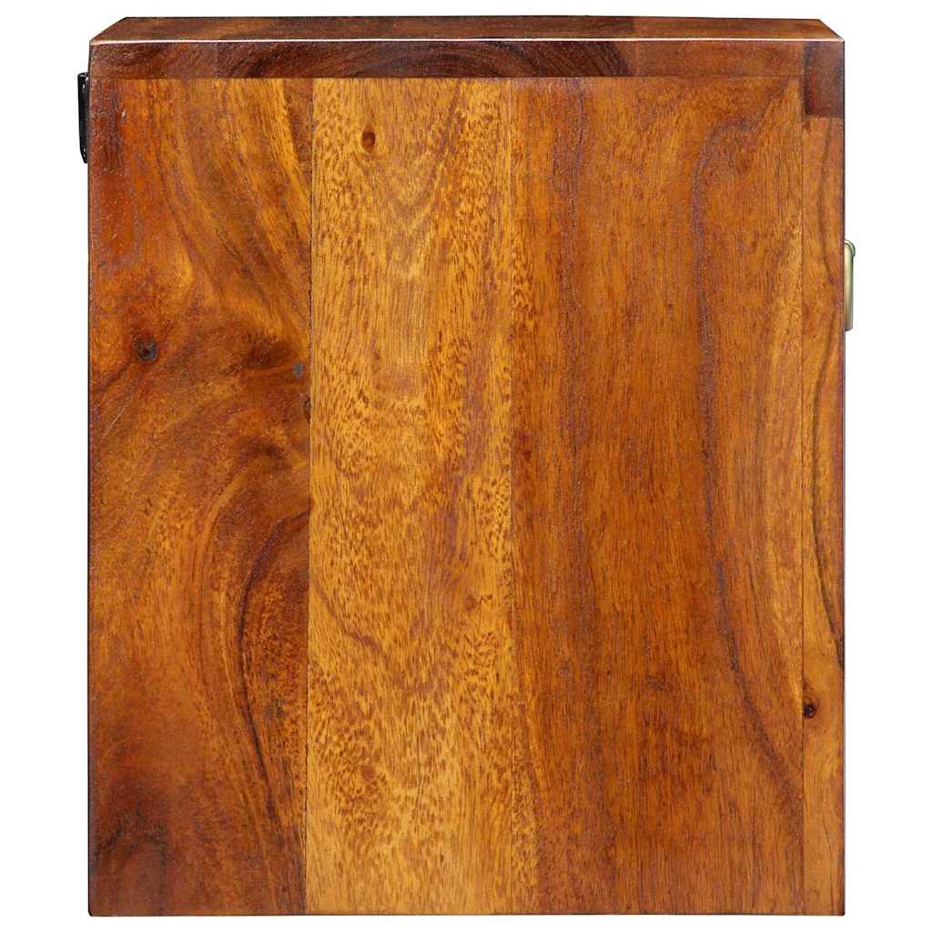 Nachttisch 2 stk. Braun 40 x 35 x 35 cm Massivholz Akazie