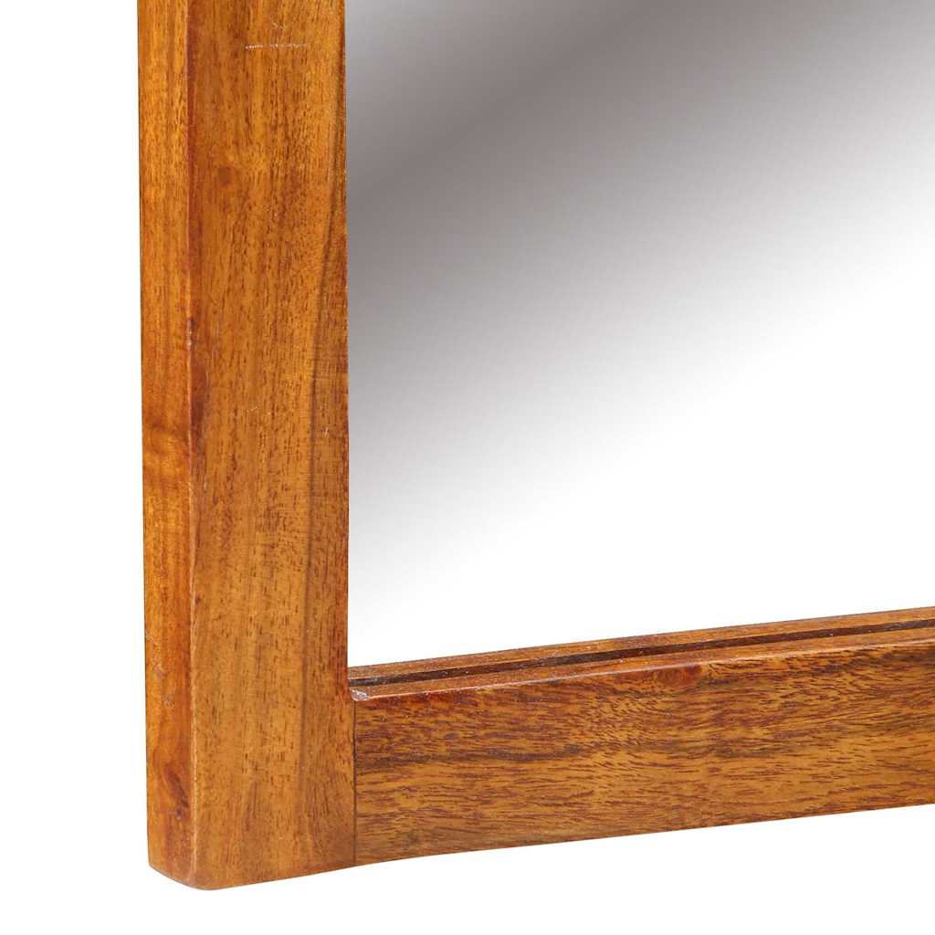 Schminktisch Braun 90 x 45 x 75 cm Massivholz Akazie