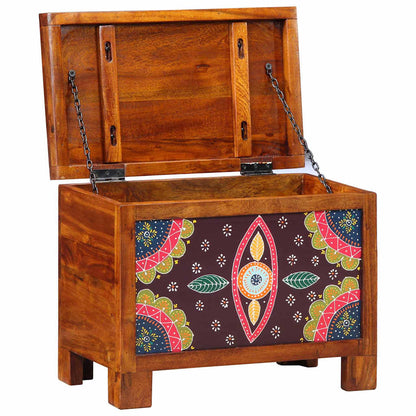 Aufbewahrungsbox Mehrfarbig 50 x 30 x 40 cm Massivholz Akazie