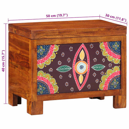 Aufbewahrungsbox Mehrfarbig 50 x 30 x 40 cm Massivholz Akazie