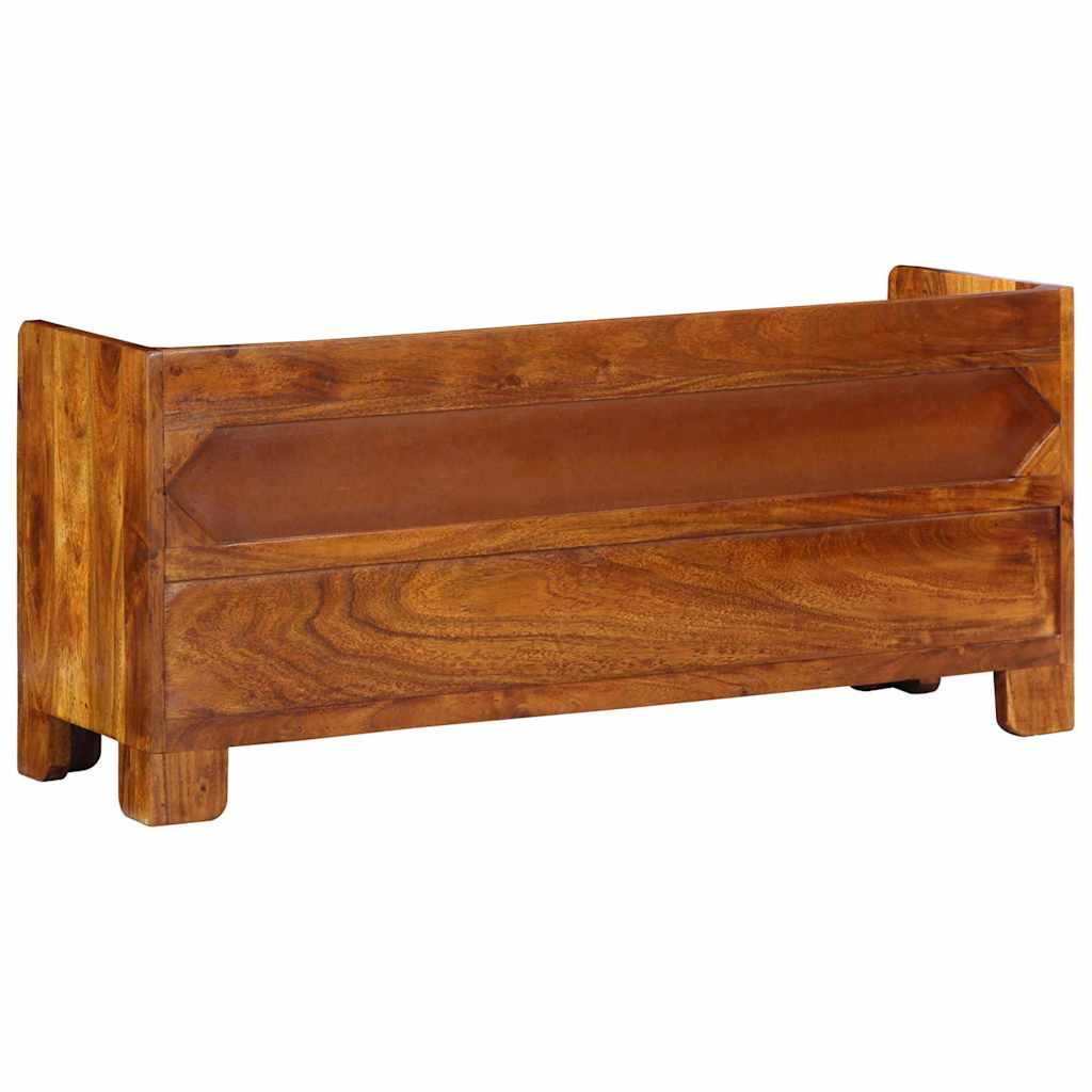 Schuhbank Honigbraun 100 x 35 x 45 cm Akazienmassivholz