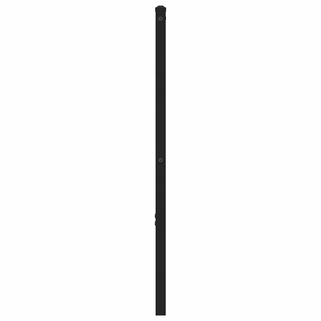 Ersatz-Kopfteil Räuchereiche 193 cm Eisen und Holzwerkstoff