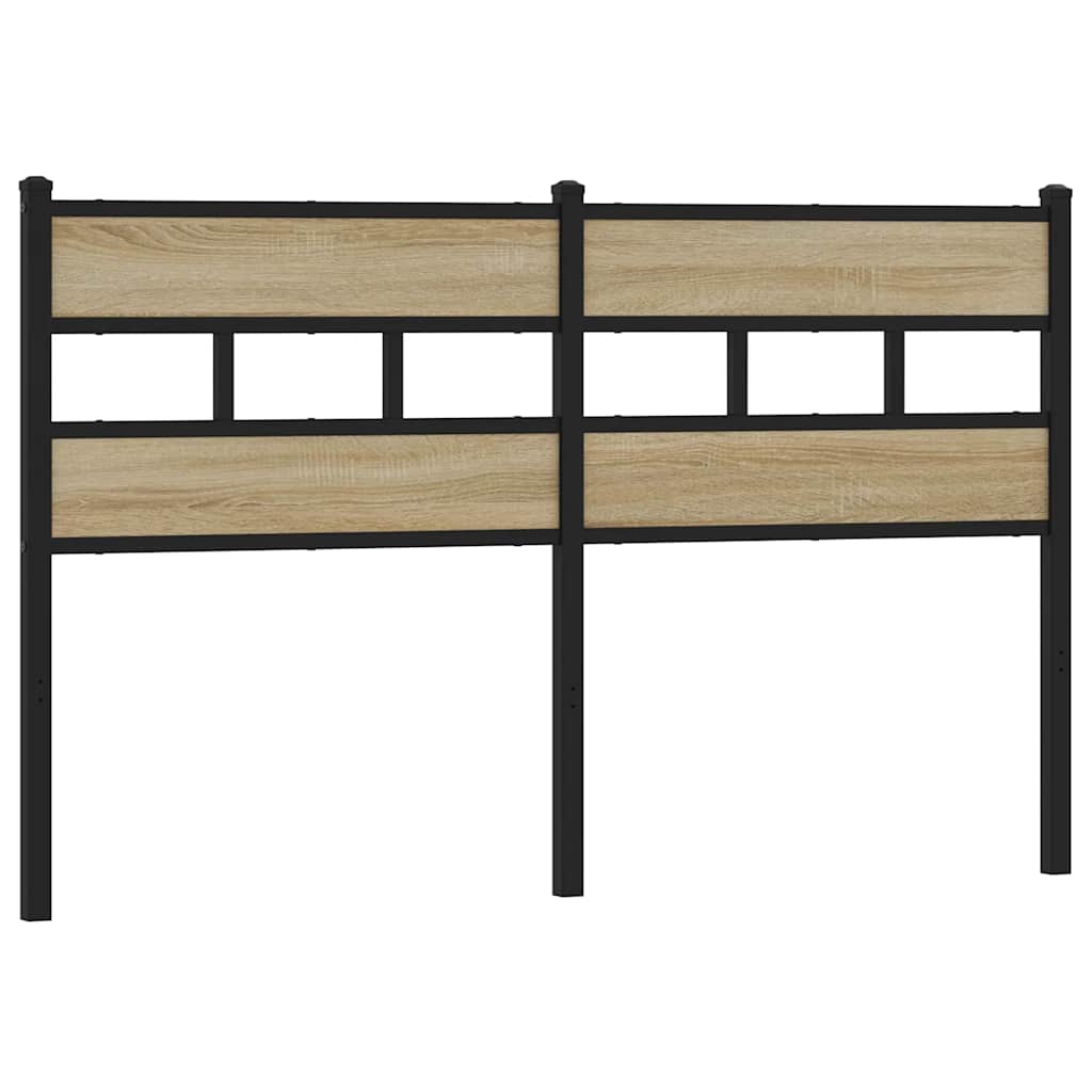 Ersatz-Kopfteil Sonoma-Eiche 150 cm Eisen und Holzwerkstoff