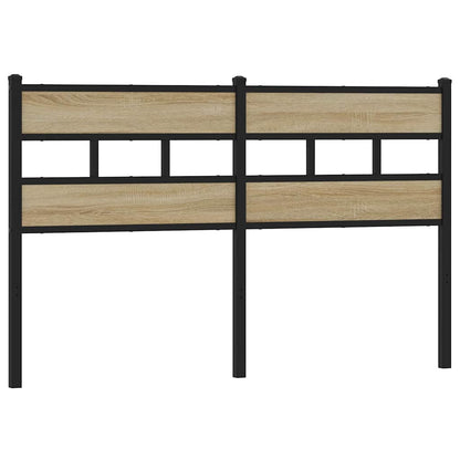 Ersatz-Kopfteil Sonoma-Eiche 150 cm Eisen und Holzwerkstoff