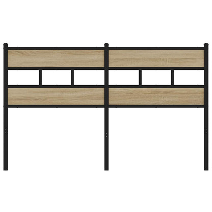 Ersatz-Kopfteil Sonoma-Eiche 150 cm Eisen und Holzwerkstoff