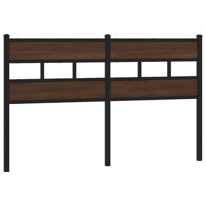 Ersatz-Kopfteil Braun Eichen-Optik 140 cm Stahl und Holzwerkstoff