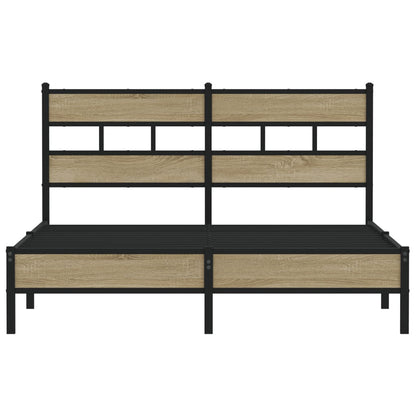 Bettgestell ohne Matratze Sonoma-Eiche 140x200 cm Holzwerkstoff