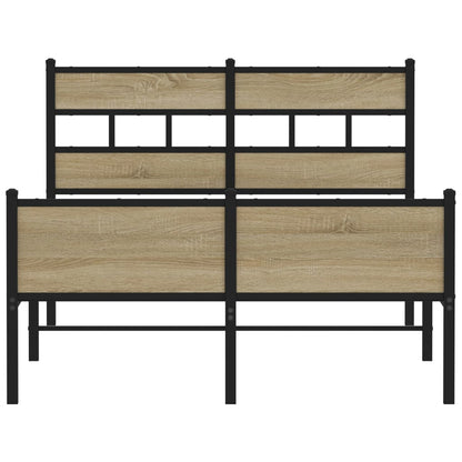 Bettgestell ohne Matratze Sonoma-Eiche 120x190 cm Holzwerkstoff