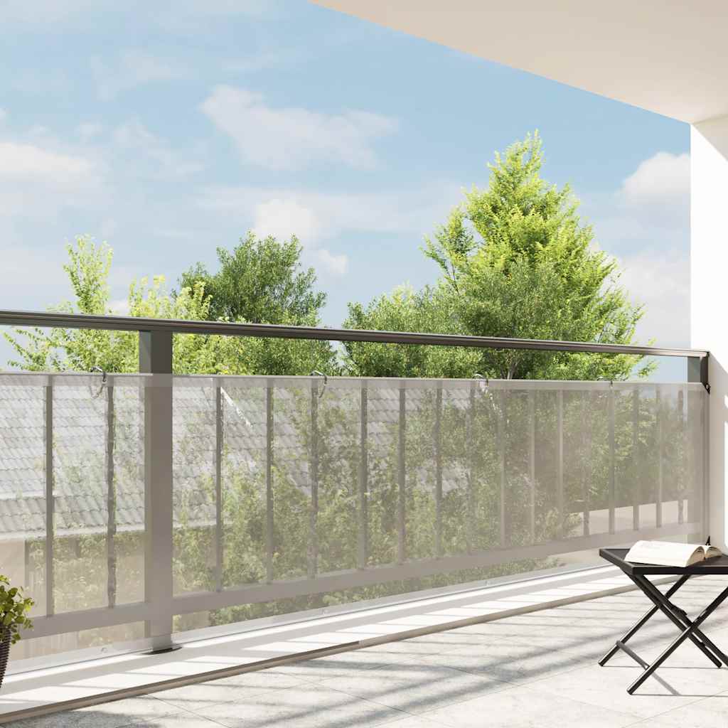 Transparente Plane mit Ösen 1x8 m Polyethylen