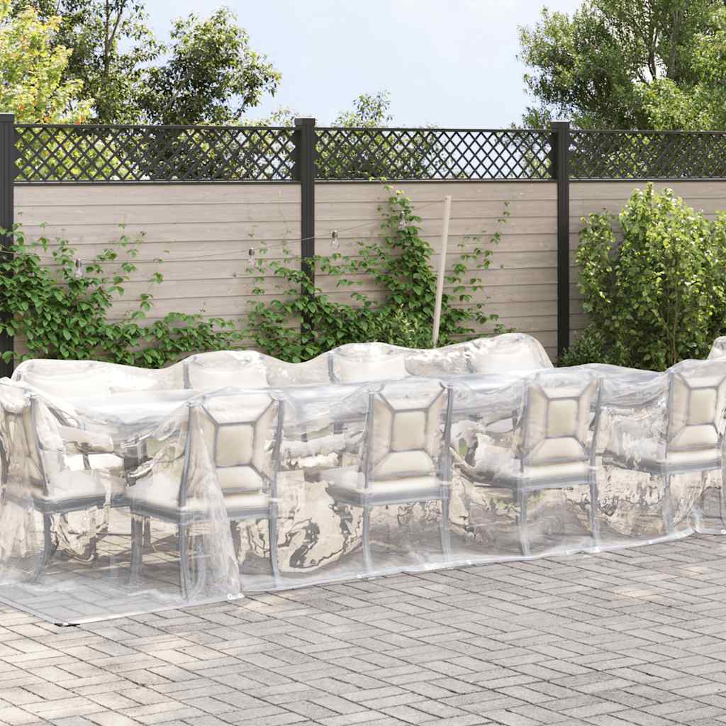 Transparente Plane mit Ösen 3x8 m Polyethylen