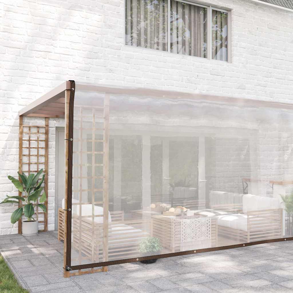 Transparente Plane mit Ösen 5x10 m Polyethylen