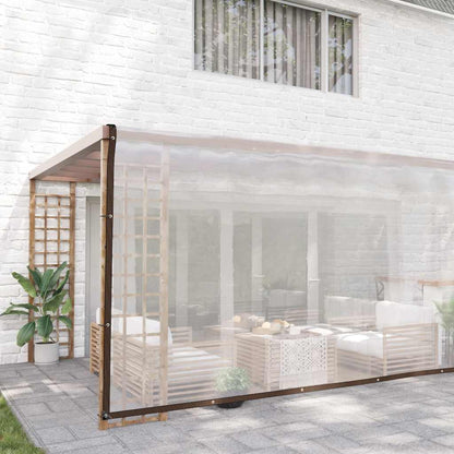 Transparente Plane mit Ösen 6x6 m Polyethylen