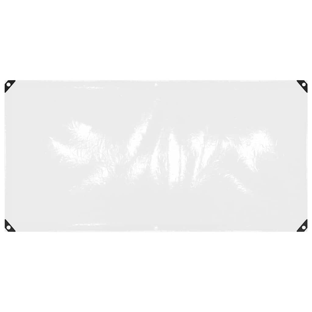 Transparente Plane mit Ösen 1x2 m PVC