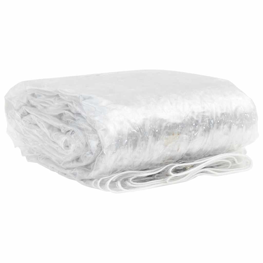 Transparente Plane mit Ösen 1x4 m PVC