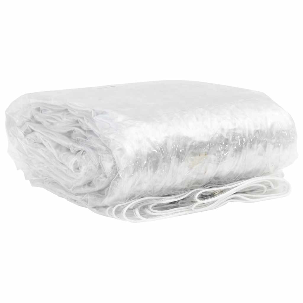 Transparente Plane mit Ösen 2x12 m PVC