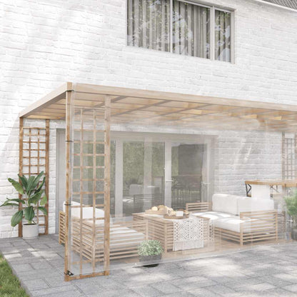 Transparente Plane mit Ösen 5x10 m PVC