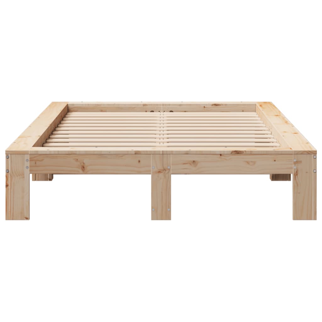 Massivholzbett ohne Matratze 120x190 cm Kiefernholz