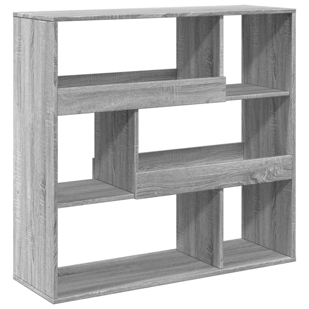 Bibliothèque/séparateur de pièce gris Sonoma 100x33x94,5 cm