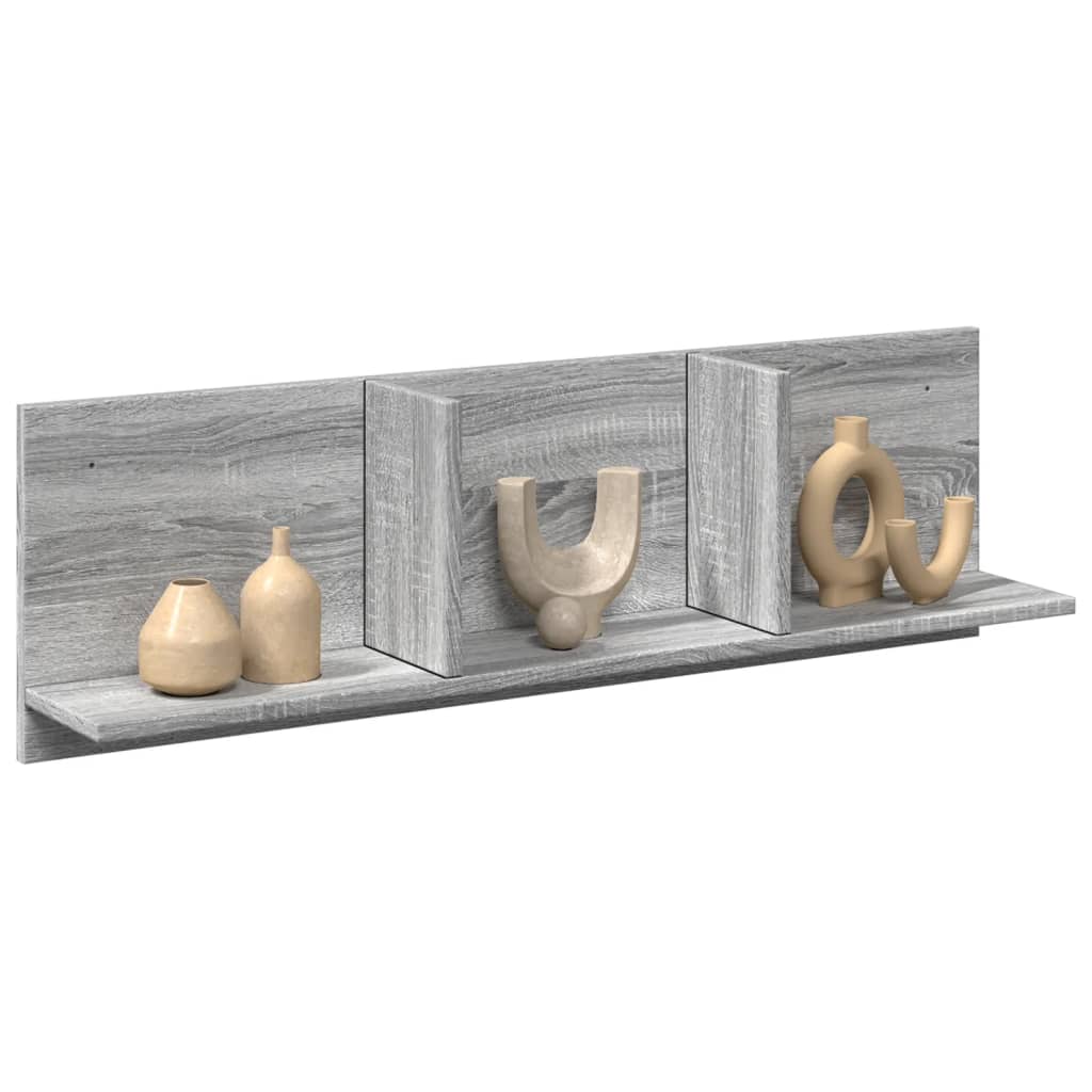 Élément mural 100x16,5x30 cm matériau bois Sonoma gris