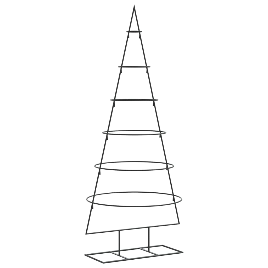 Metall-Weihnachtsbaum für Dekorationen Schwarz 150 cm