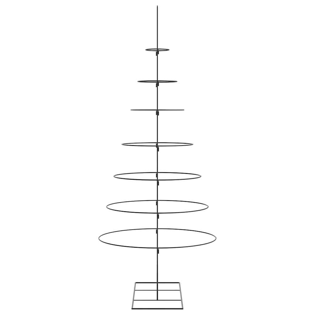 Metall-Weihnachtsbaum zum Dekorieren Schwarz 210 cm