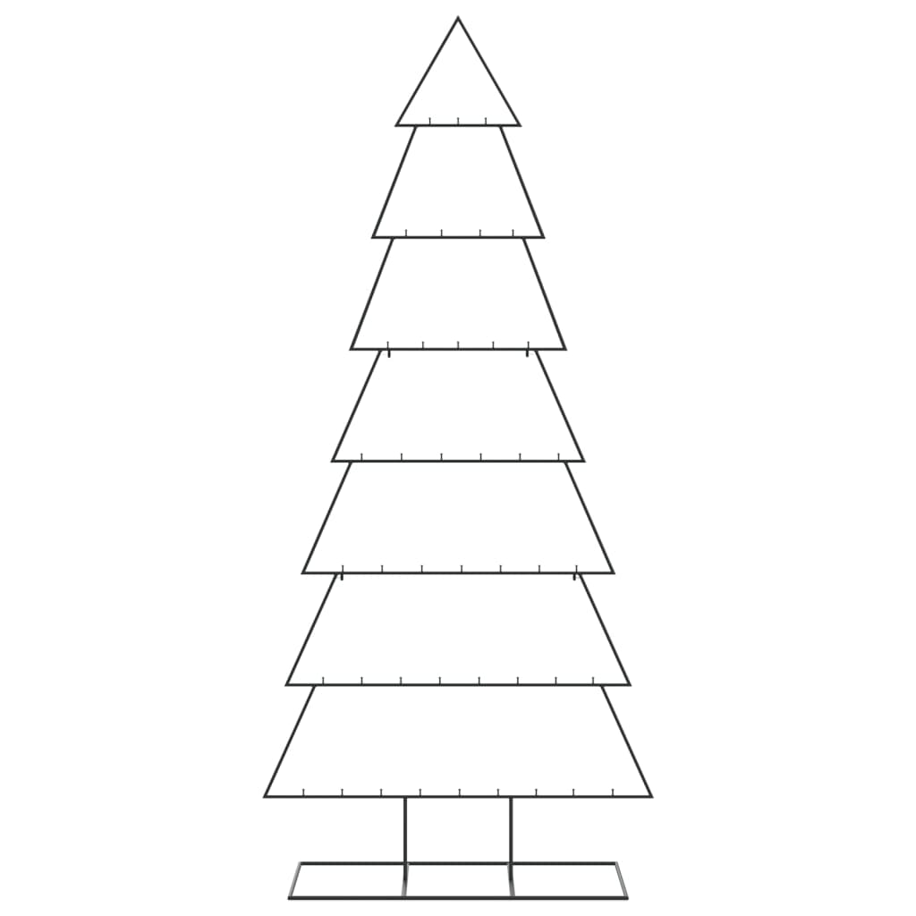Metall-Weihnachtsbaum zum Dekorieren Schwarz 210 cm
