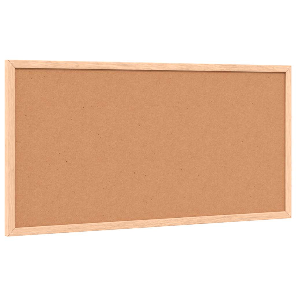 Kreidetafel mit Rahmen aus massivem Kiefernholz Schwarz 60 x 30 cm