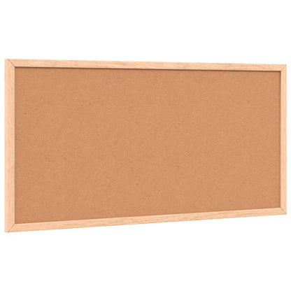 Kreidetafel mit Rahmen aus massivem Kiefernholz Schwarz 60 x 30 cm