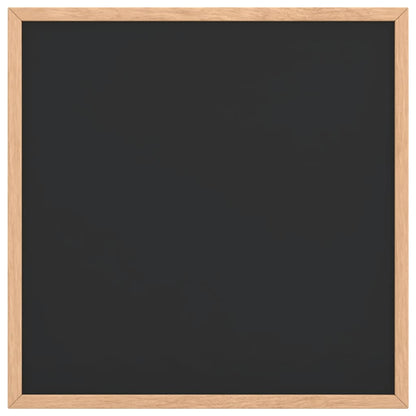 Kreidetafel mit massivem Kiefernholzrahmen Schwarz 40x40 cm