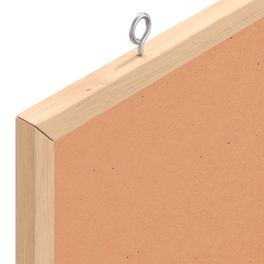 Korktafel mit Rahmen aus massivem Kiefernholz 60 x 55 cm
