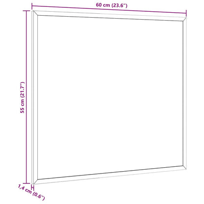 Korktafel mit Rahmen aus massivem Kiefernholz 60 x 55 cm