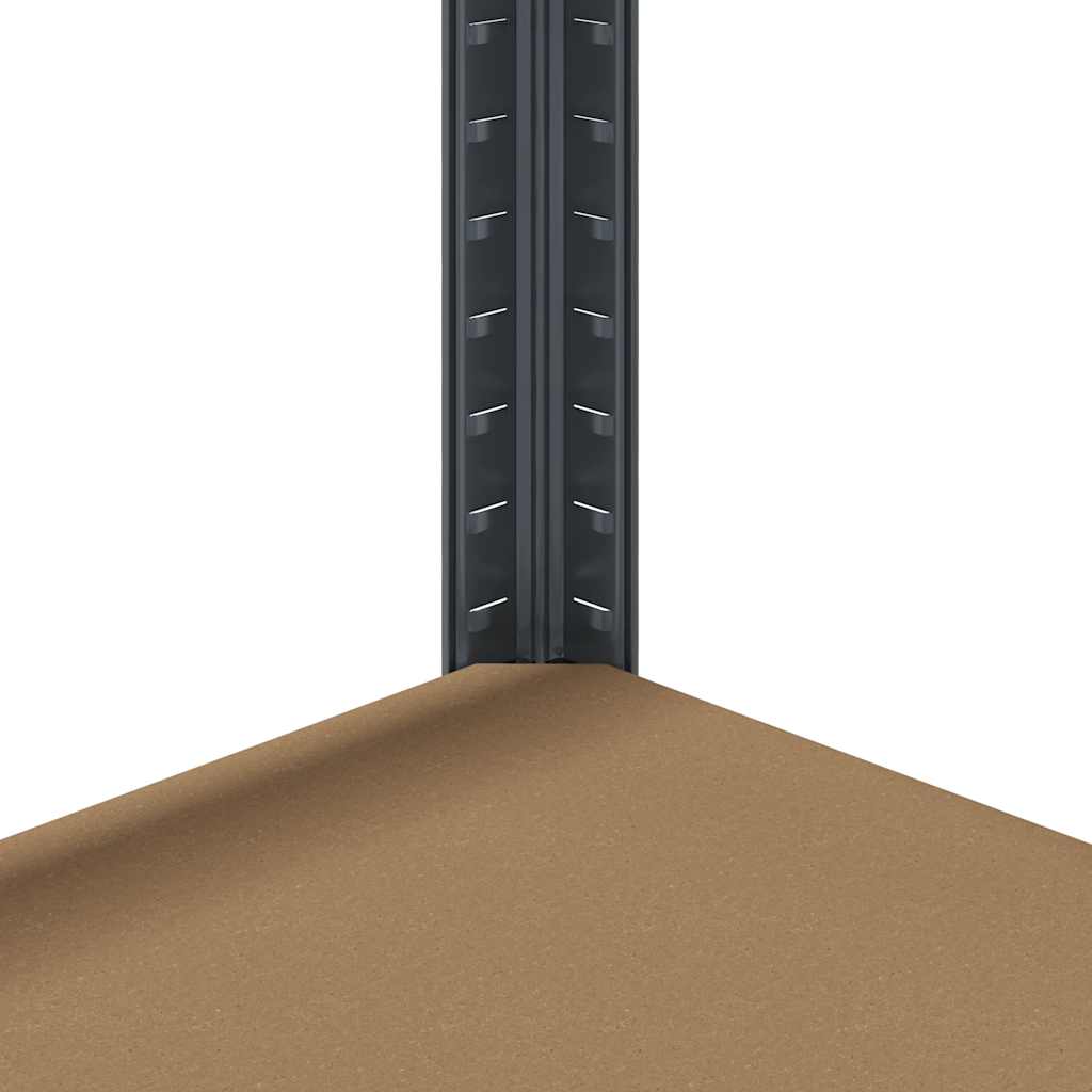 Storage shelves with 5 shelves 2 pcs. Anthracite steel &amp; wood material