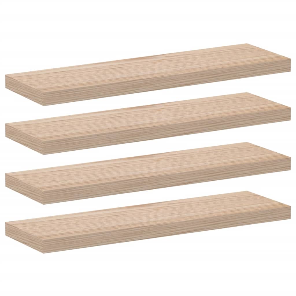 Etagères flottantes 4 pièces 80x23,5x4 cm en bois