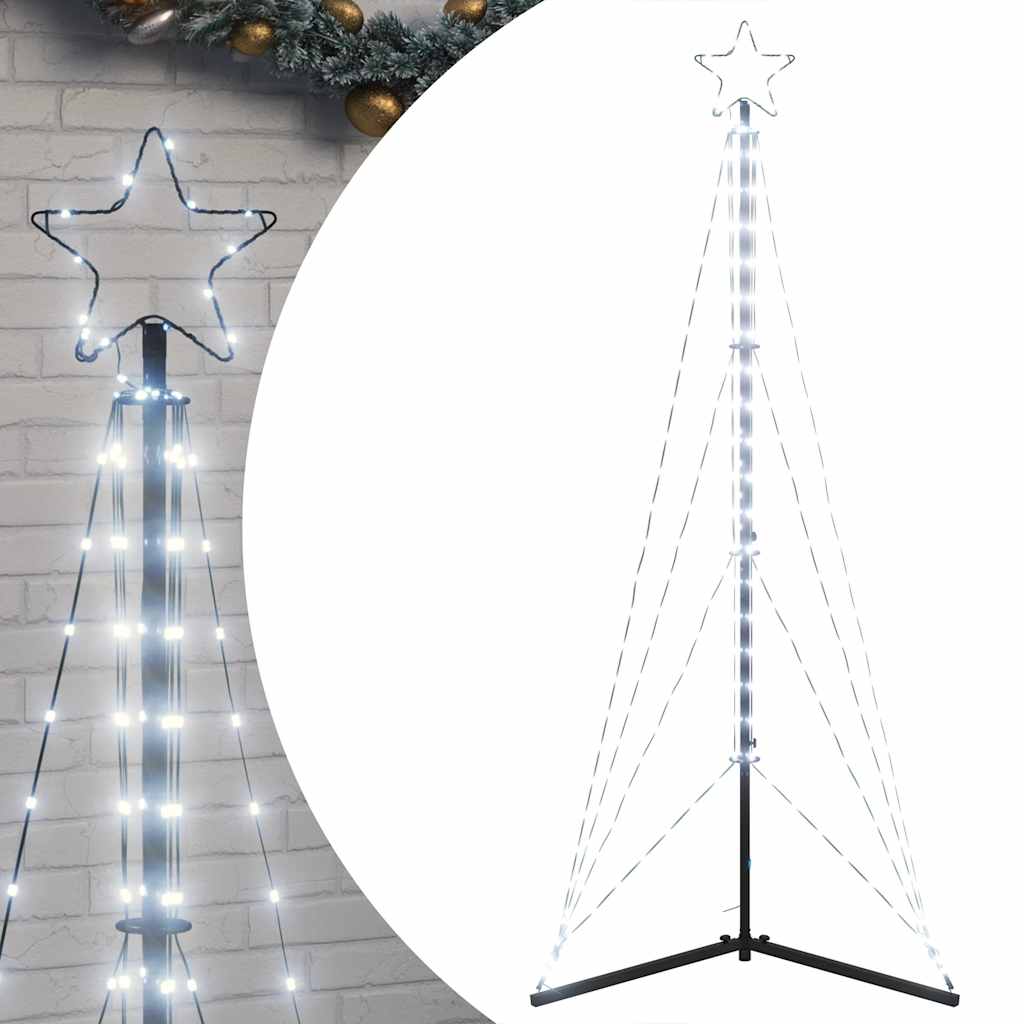 Éclairage de sapin de Noël 363 LED blanc froid 182 cm