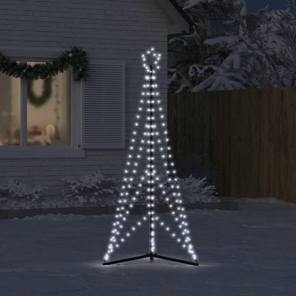 Éclairage de sapin de Noël 363 LED blanc froid 182 cm