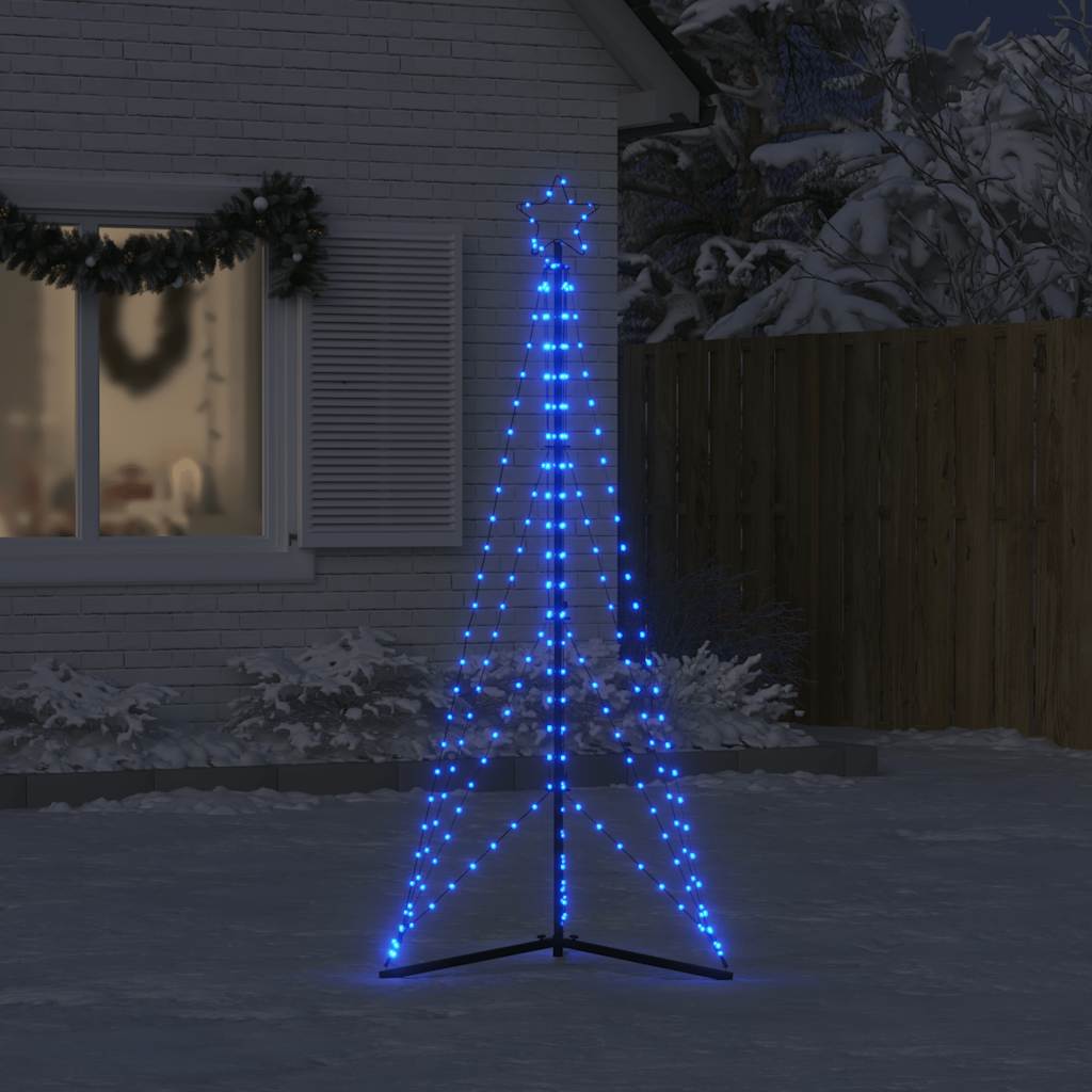 Éclairage de sapin de Noël 363 LED bleu 182 cm