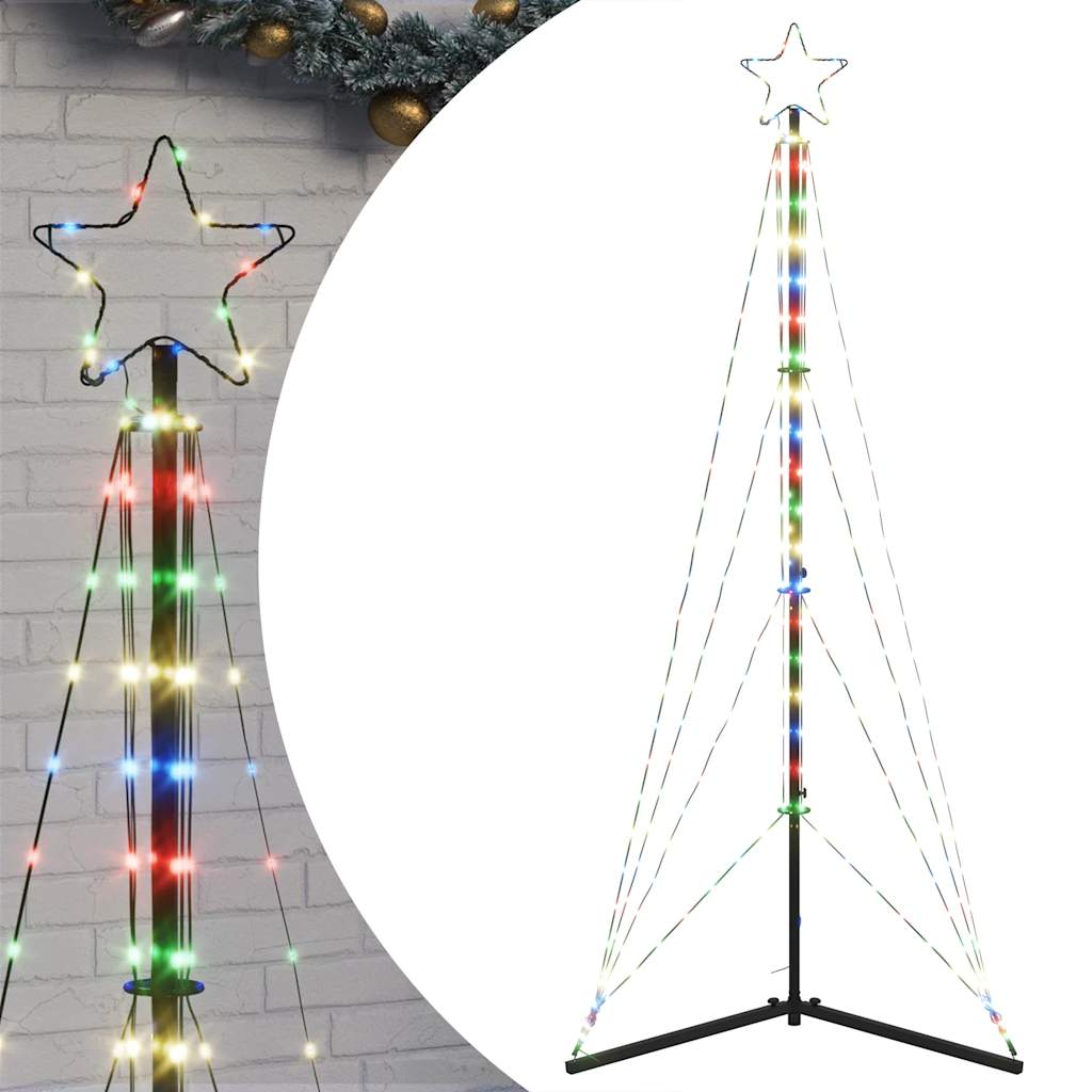 Éclairage de sapin de Noël 363 LED multicolores 182 cm