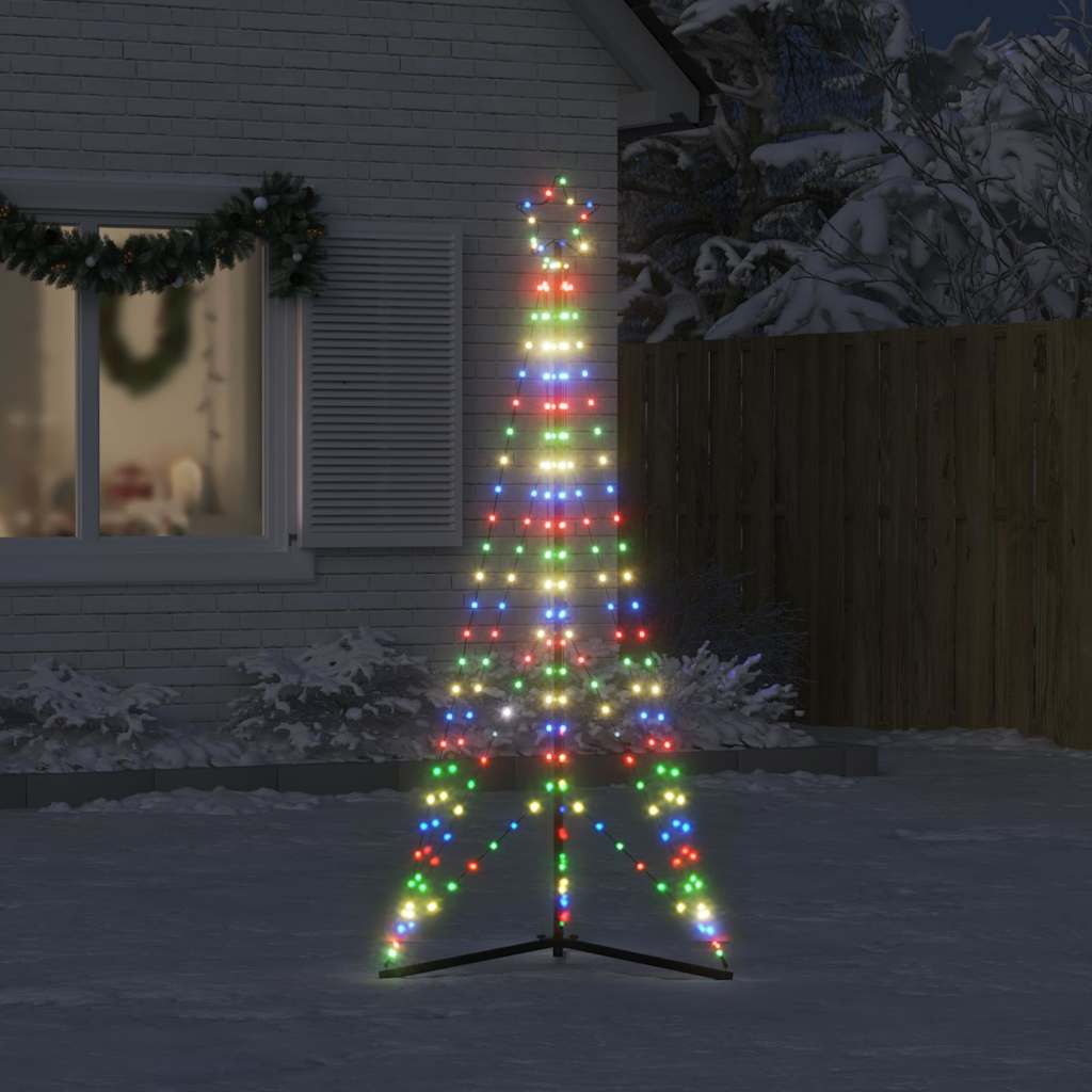 Éclairage de sapin de Noël 363 LED multicolores 182 cm