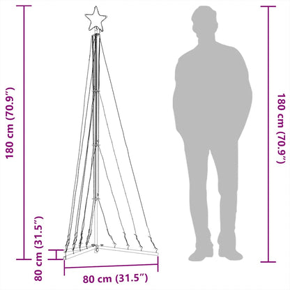 LED Weihnachtsbaum 339 LEDs Kaltweiß 187 cm