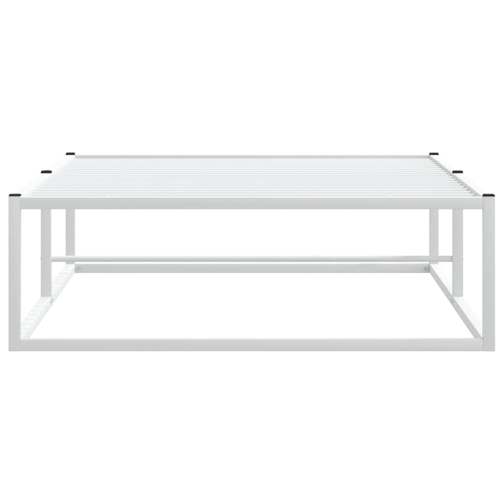 Bettgestell ohne Matratze Weiß 100x200 cm Metall