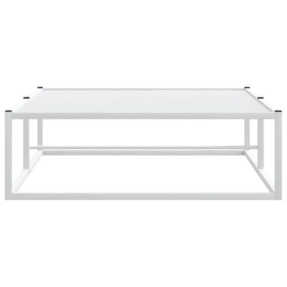 Bettgestell ohne Matratze Weiß 100x200 cm Metall