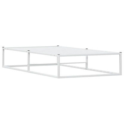 Bettgestell ohne Matratze Weiß 100x200 cm Metall