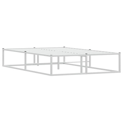 Bettgestell ohne Matratze Weiß 120x200 cm Metall