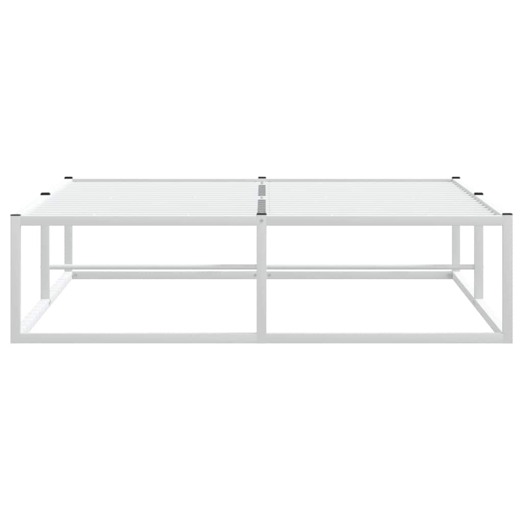 Bettgestell ohne Matratze Weiß 120x200 cm Metall