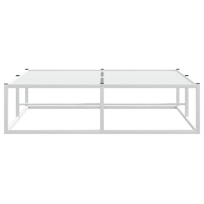 Bettgestell ohne Matratze Weiß 120x200 cm Metall