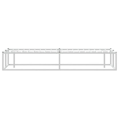 Bettgestell ohne Matratze Weiß 120x200 cm Metall