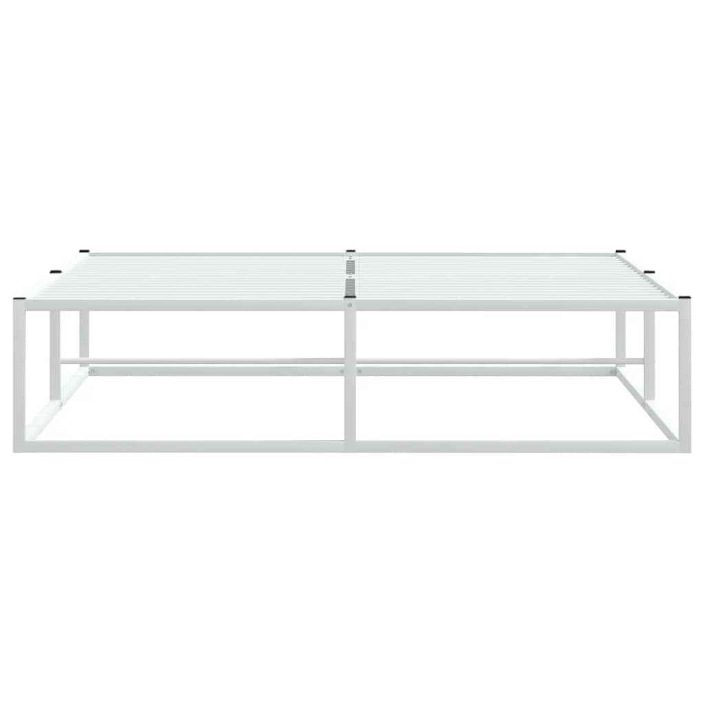 Bettgestell ohne Matratze Weiß 140x200 cm Metall