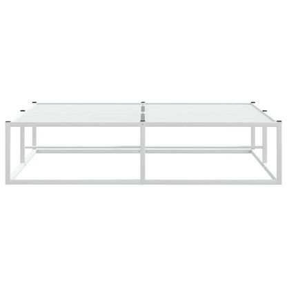 Bettgestell ohne Matratze Weiß 140x200 cm Metall